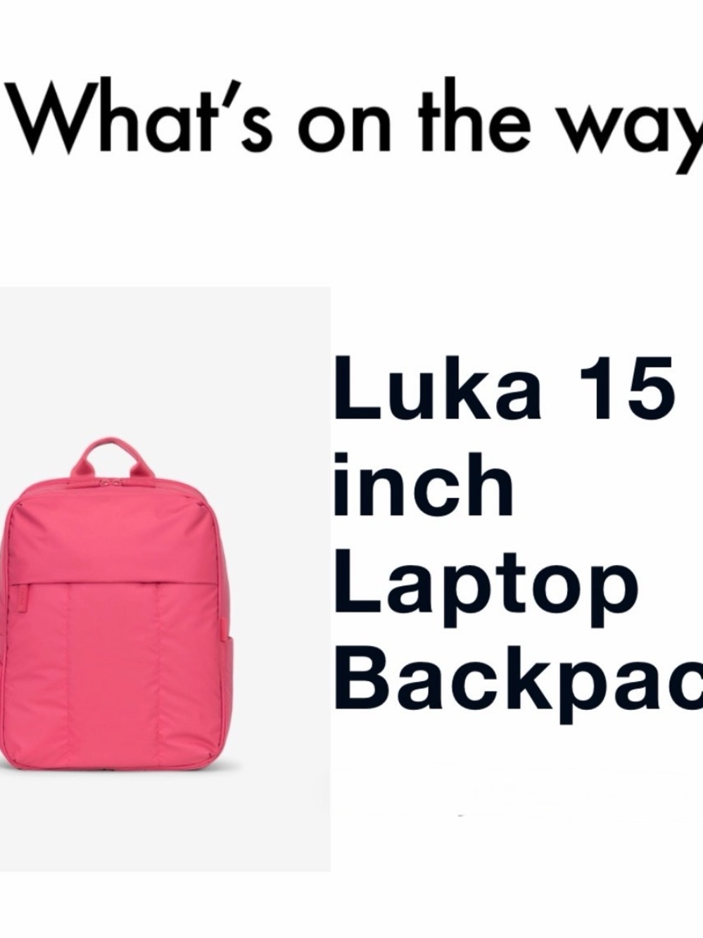 Calpak Luka 15-Inch Laptop Backpack - Berry
